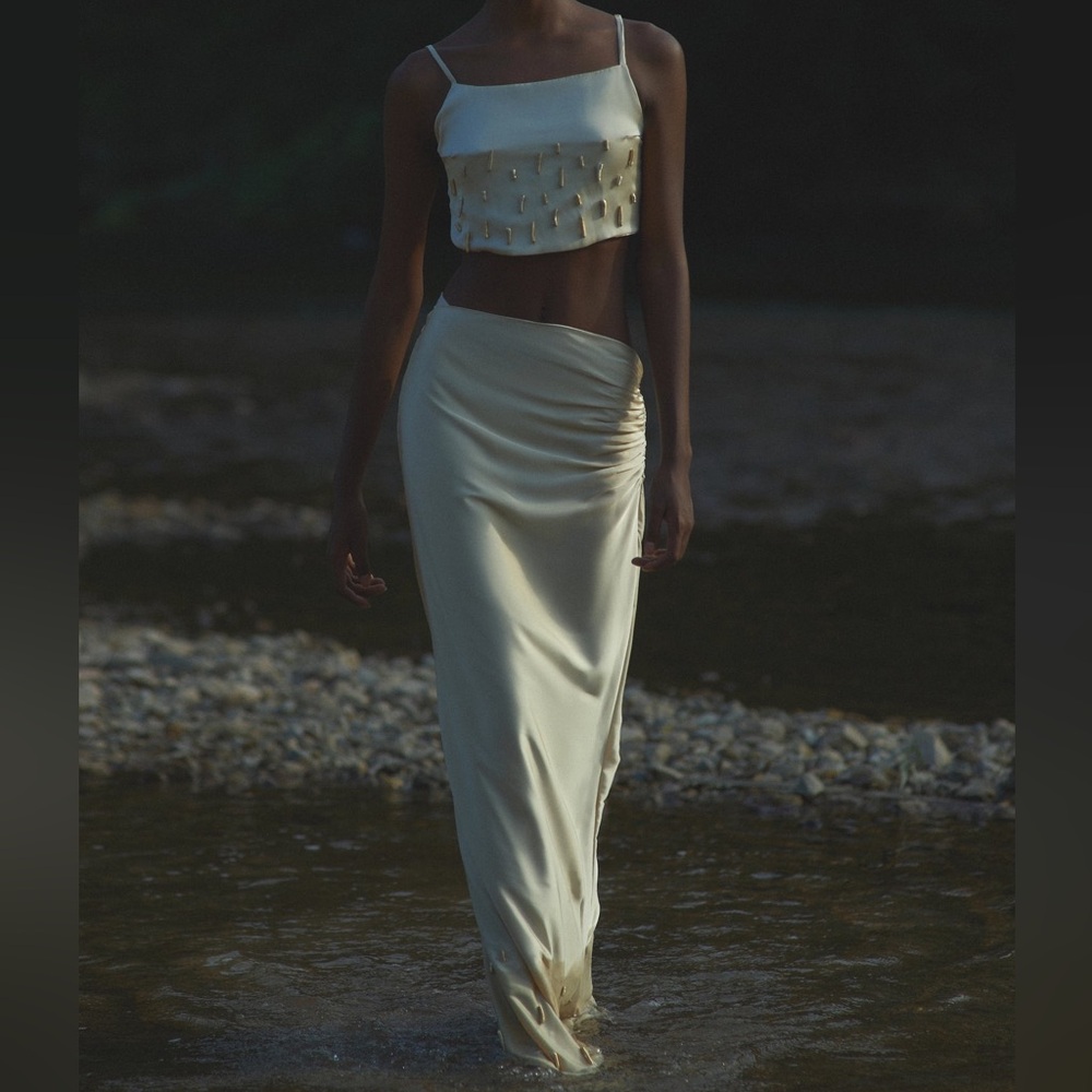 Baobab Collection Cream Maxi Dress